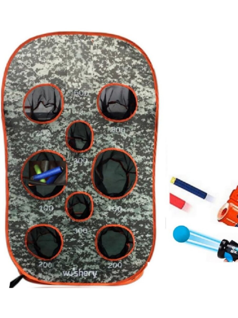 Kids Shooting Practice Toy with Storage Net - Perfect for Indoor/Outdoor Nerf